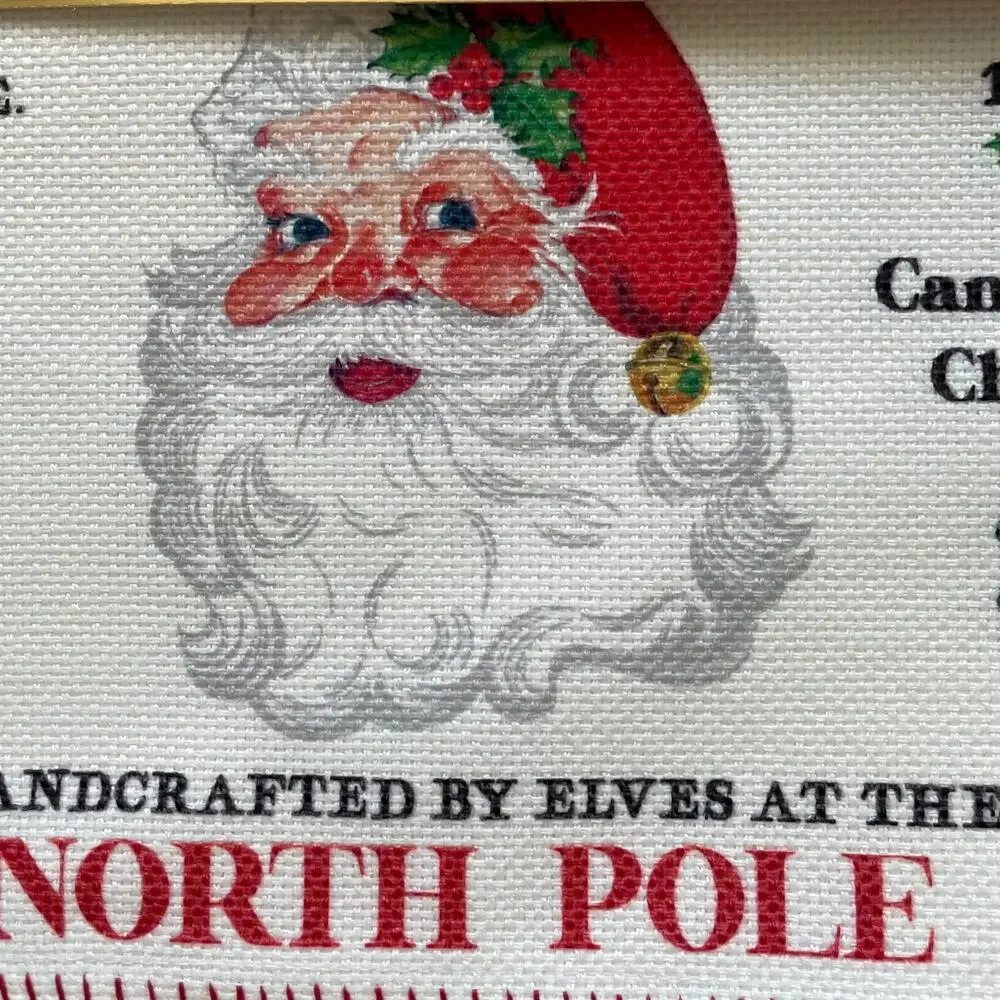Lillian August Christmas SANTA CLAUS Placemat Set of 4 Holiday Decor 13x19 New